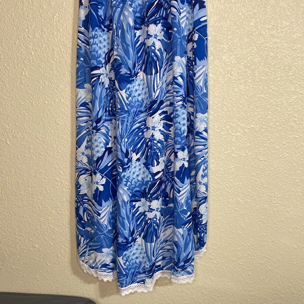 America and Beyond Blue and White Maxi Dress NWT Size M - Picture 10 of 11